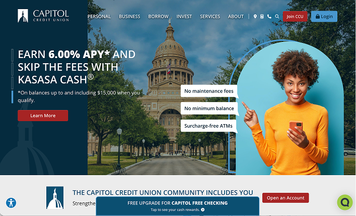 Capital Credit Union Homepage